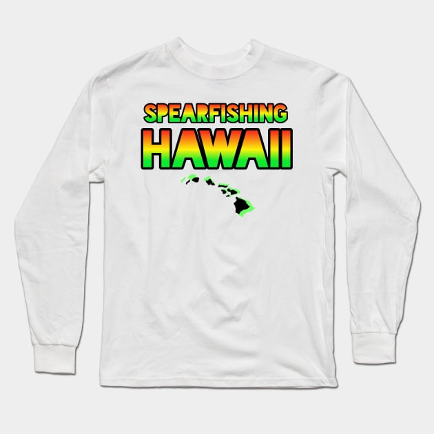 Spearfishing Hawaii Long Sleeve T-Shirt by Coreoceanart